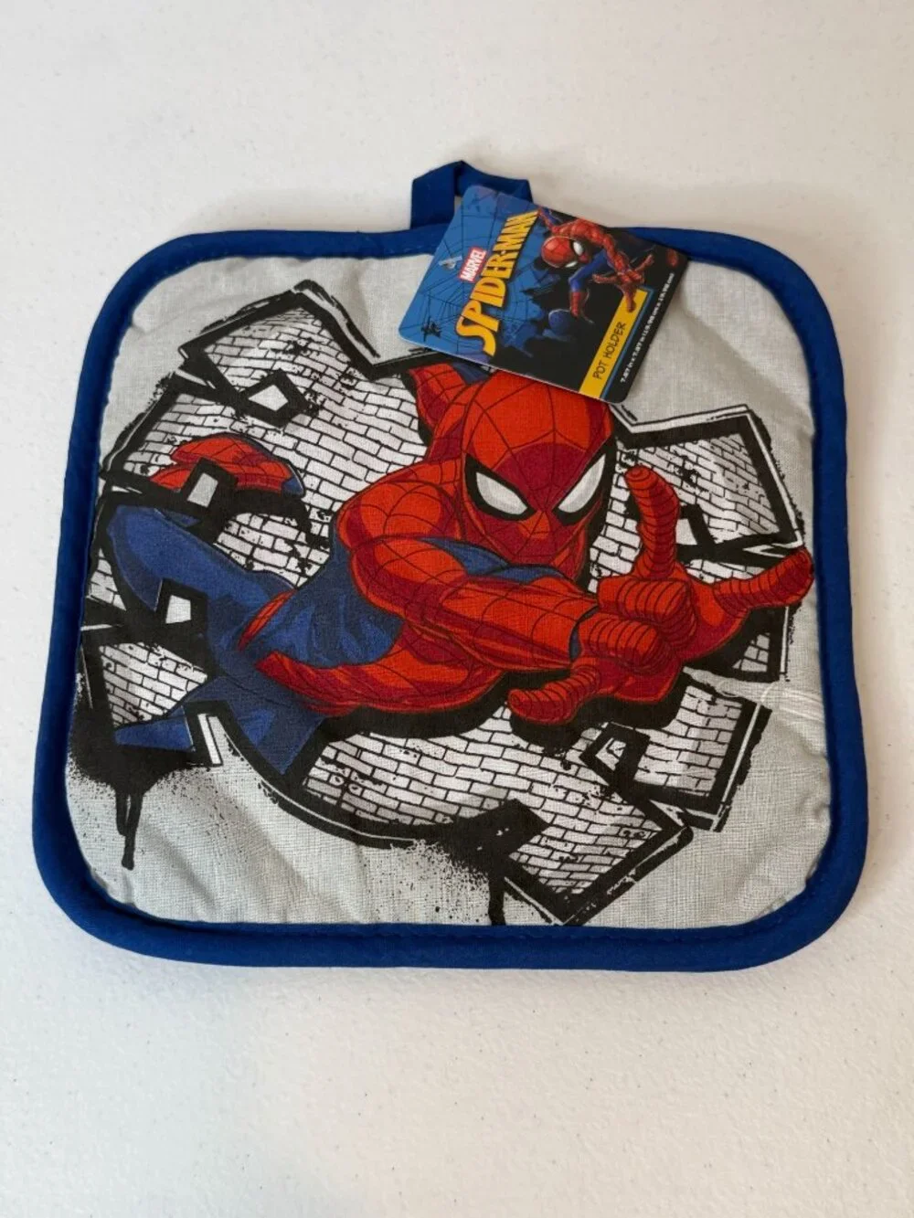 Marvel Spider-Man Pot Holder Mini Mitt 2 Piece Kitchen Set New